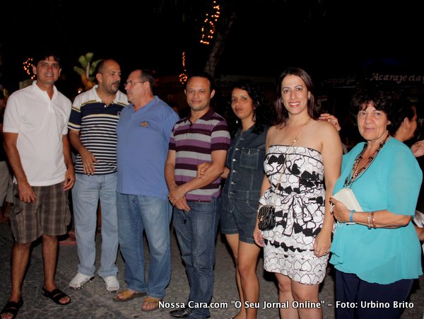 Da esq/direita Wlly Haffner, Rob&eacute;rio Oliveira (prefeito) Luiz Eug&ecirc;nio (Ativa FM), Dr. Mois&eacute;s Damasceno (delegado de policia) Cl&aacute;udia Oliveira (deputa) e Dona L&eacute;lia